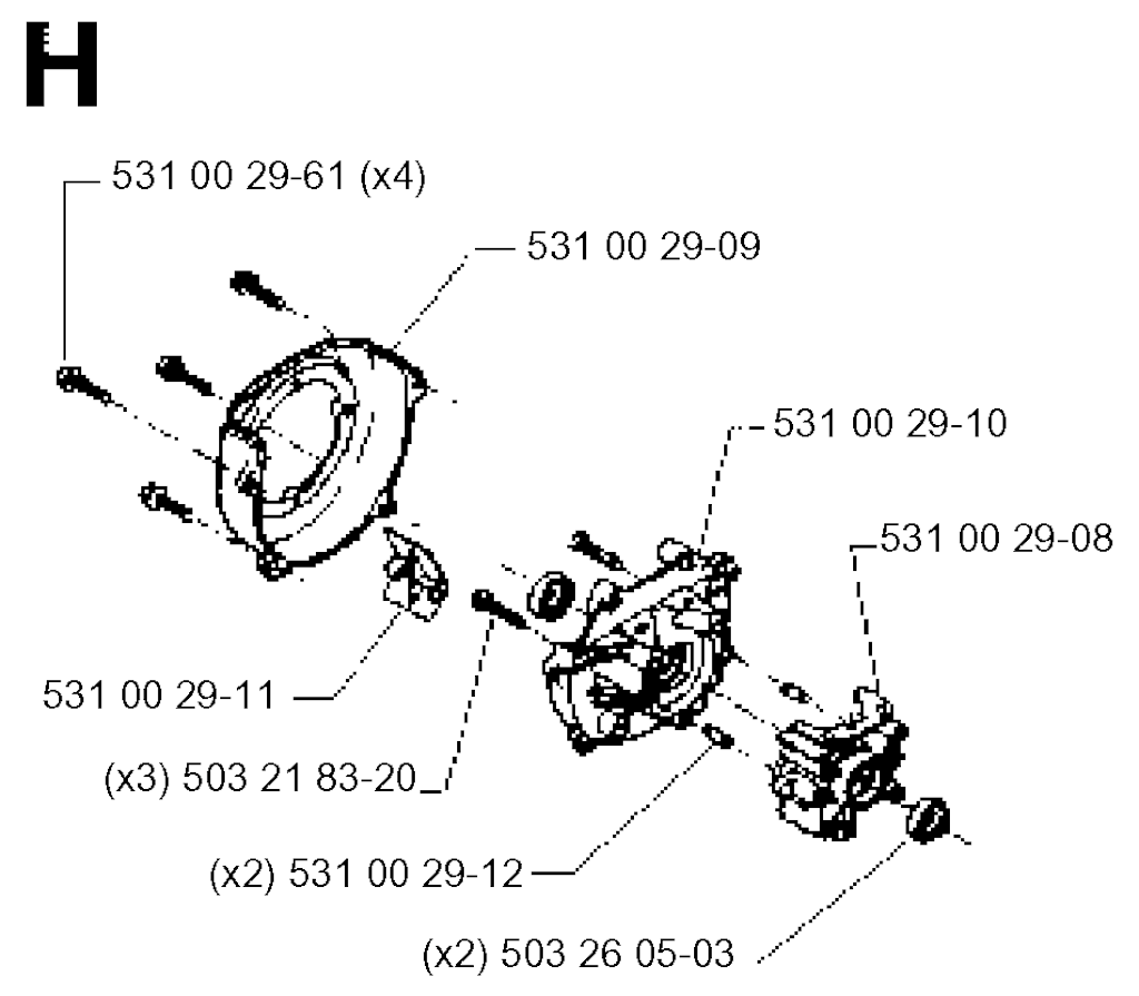 Explosionszeichnung Ersatzteile