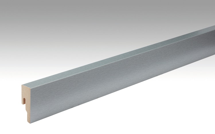 MEISTER Fussleiste Profil 8 PK  Edelstahl DF 063 - 2380 mm