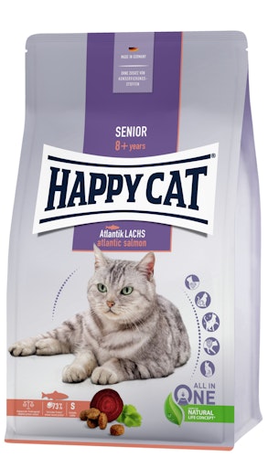HAPPY CAT Supreme Senior Atlantik-Lachs Katzentrockenfutter