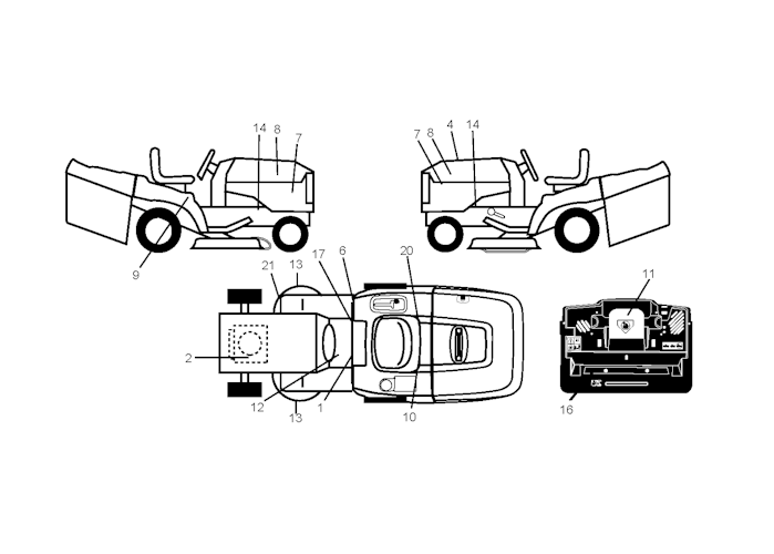 Husqvarna Gartentraktoren 96061022600 CTH200 Twin