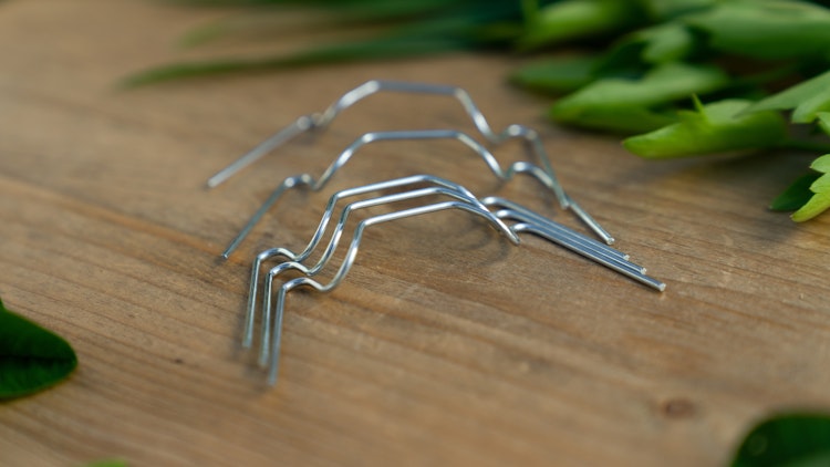 Vitavia Glasfederklammern, 20 Stück blank