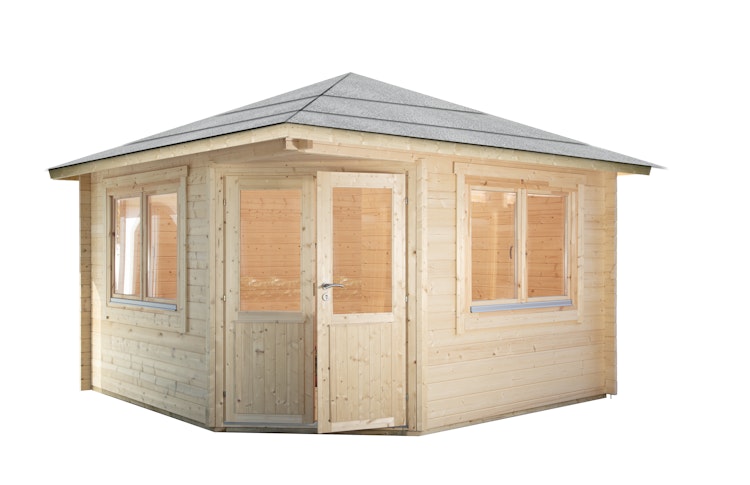 Wolff Finnhaus Gartenhaus Maria 44-A/B isolierverglast