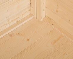 Weka Massivholzboden zu Anbauhaus Gr. 1