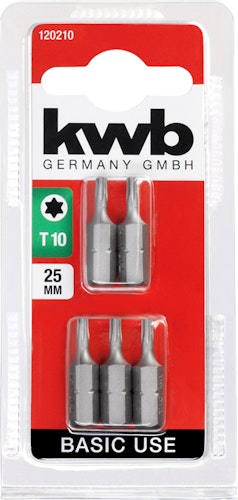 kwb 5 Bits 25mm Torx 10 Basic SB 120210