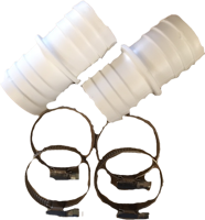 myPOOL Schlauchverbinder Ø 38mm/2er+Schlauchklemmen