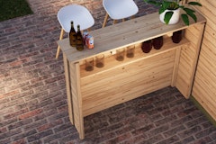 Karibu Holzbar für Gartenpartys 165 x 35 cm - 28 mm Zubehörbild
