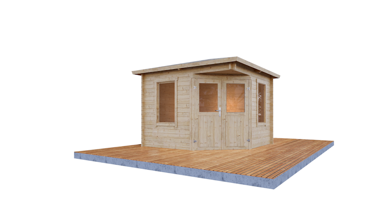 Wolff Finnhaus Gartenhaus Genia 2828 - 28 mm