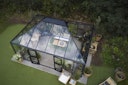 Vorschaubild Juliana Gewächshaus Grand Oase anthrazit - 3 mm Sicherheitsglas - 25,6 m² inkl. gratis Fundamentrahmen im Wert von 849 €