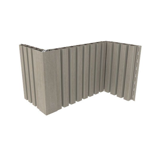 NewTechWood WPC Fassadenverkleidung Castellation Pro 35  BSK D 33 x 215 mm