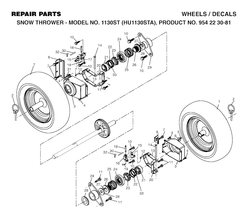 Explosionszeichnung Ersatzteile