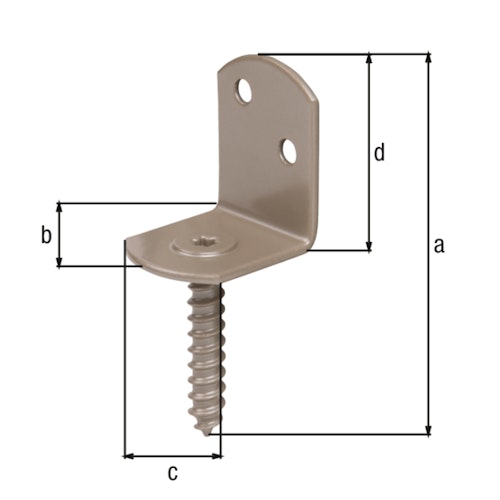 Alberts® DURAVIS® Flechtzaunhalter L-Form