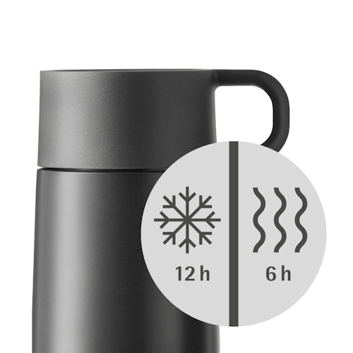WMF Impulse Travel Mug Thermobecher, 0,3 l, Anthrazit matt