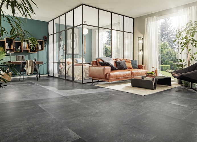 KWG Madeira Torres anthrazit Natur-Designboden Kurzdiele 91,5x62 cm