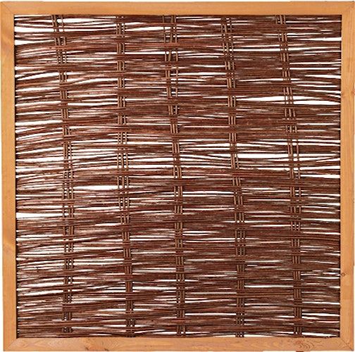 T&J FAKO Weidengeflechtzaun mit Rahmen