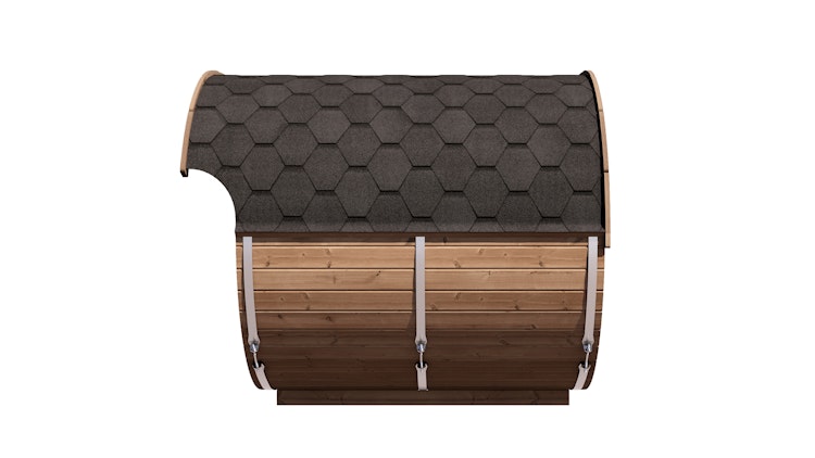 Weka Design Oval Saunahaus Keila mit Thermoholz - 28/42 mm