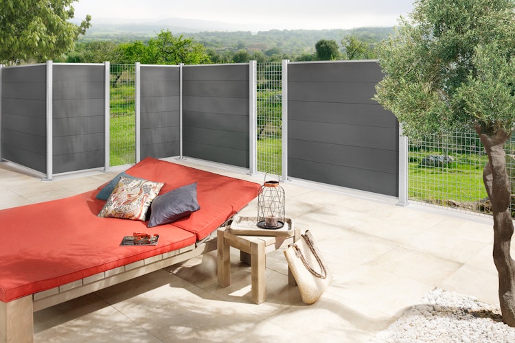TraumGarten System WPC XL Zaun-Set