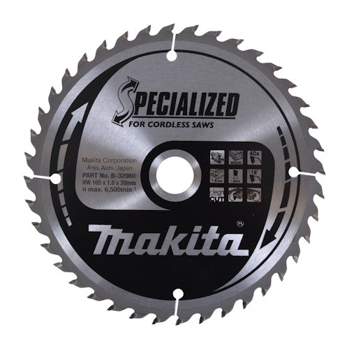 Makita SPECIALIZED Sägeb.165x20x40Z B-32960