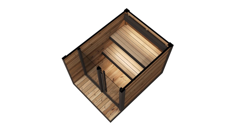 Weka Design Saunahaus Viira 1 mit Thermoholz - 40 mm