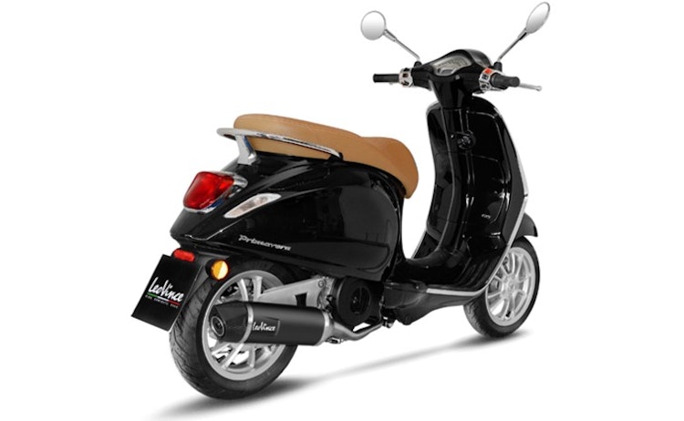 LeoVince Komplettanlage Edelstahl SBK NERO / EVO für PIAGGIO VESPA PRIMAVERA/SPRINT 125 iGet ABS mit Katalysator