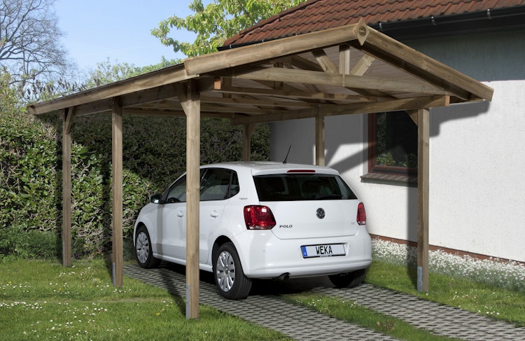 Weka Satteldachcarport 611 (Holzcarport)