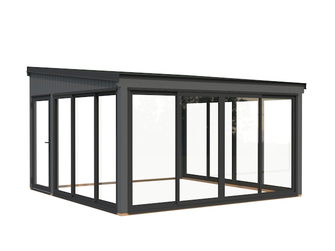 Palmako Glashaus Lumi 16,6 m² (Wintergartenanbau) - Slide Plus