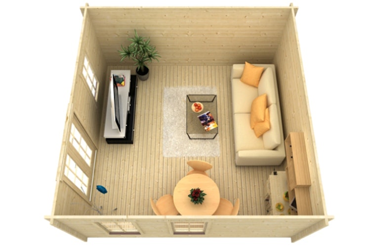 Skan Holz 70 mm Blockbohlenhaus Toronto 1