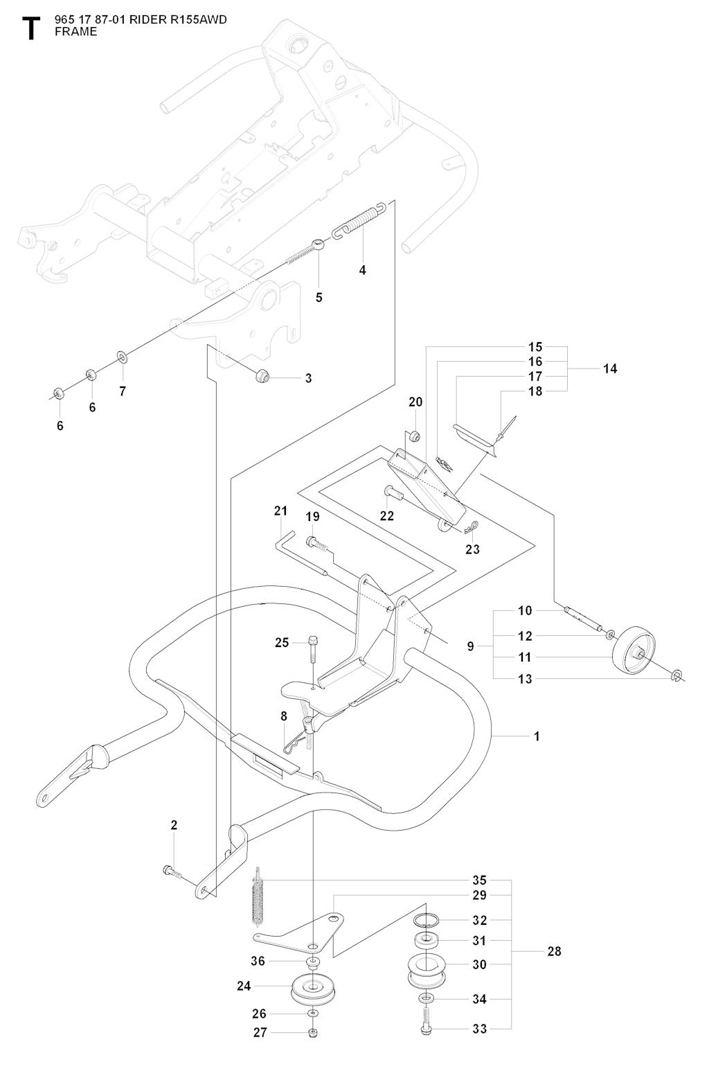 Explosionszeichnung Ersatzteile