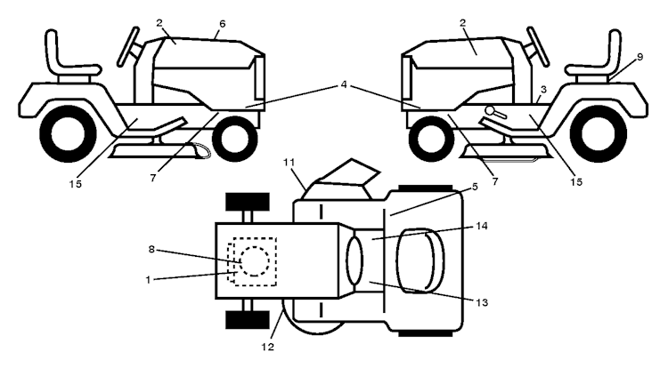 Husqvarna Gartentraktoren 96041020502 LTH 126