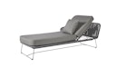 Vorschaubild B-Ware Diamond Garden Daybed MILOS Doppelliege, Edelstahl Dunkelgrau / Rope Dunkelgrau / Sunproof (100 % Polypropylen)
