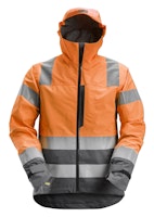 Snickers AllroundWork, Wasserdichte Warnschutz-Softshell-Jacke, Warnschutzklasse 3