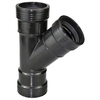 Heissner Steck-T-Stück 45° (PP), 75mm, Gummidichtung (Z925-00)