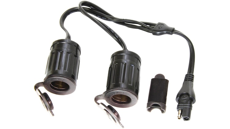 Tecmate Optimate Y-Splitter SAE Anschluss auf Zigaretten-Steckdose