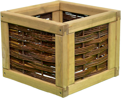 T&J ALICIA Blumenkasten Weide B 40 x T 40 x H 32 cm -Auslaufartikel