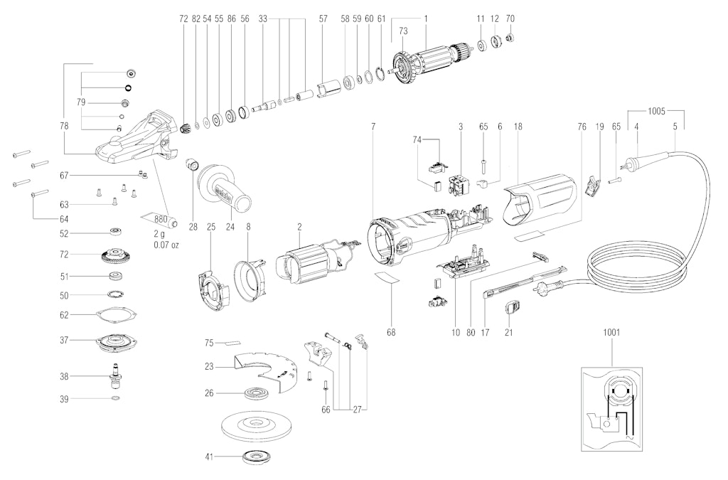 Explosionszeichnung Ersatzteile