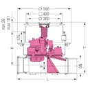 Vorschaubild KESSEL 24125X - Rückstaupumpanlage Pumpfix F Komfort DN 125 für Bodenplatte - befliesbare Abdeckung
