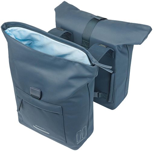 Basil Doppeltasche Brooklyn blau
