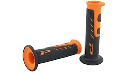 Progrip Griffgummi 725 Orange / Schwarz Offen Paar Ø22/25mm Länge 122mm