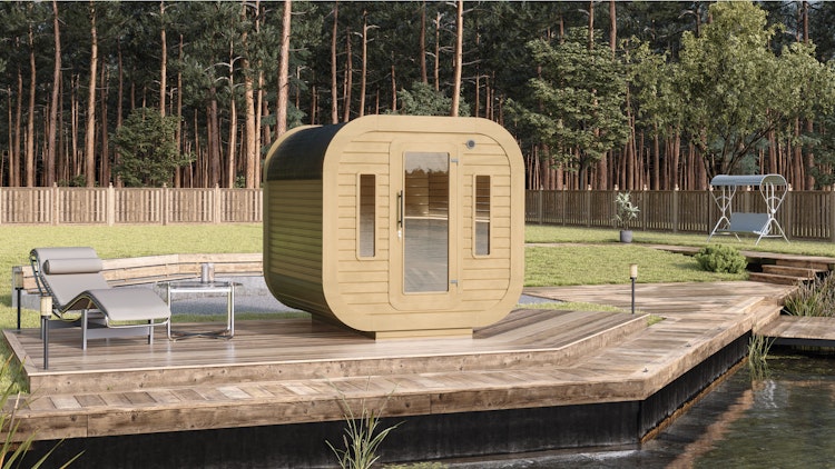 Wolff Finnhaus Design Saunahaus Luago 2x2 Art 2