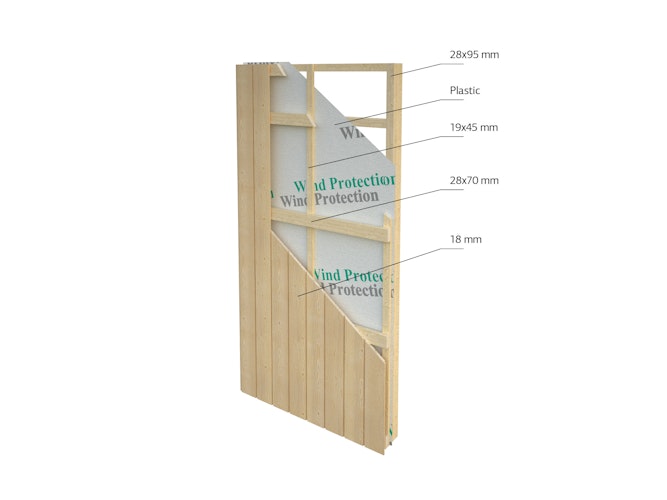 Palmako Gartenhaus Johanna 31,8 m² - 160 mm