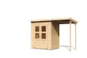 Vorschaubild Karibu Eco Gartenhaus Merseburg 2 inkl. Anbaudach - Sparset