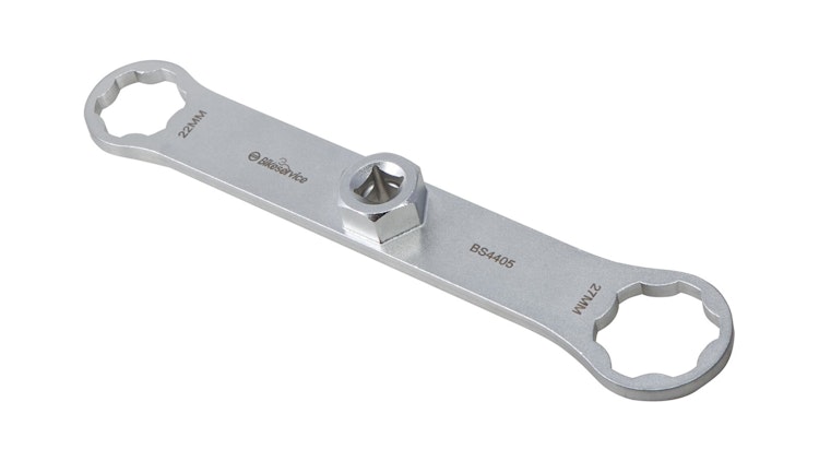 Bikeservice Gabelkappenschlüssel 22 / 27 mm, 6-kant