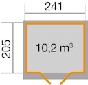 Vorschaubild Weka Gartenhaus 218 wekaLine - 28 mm