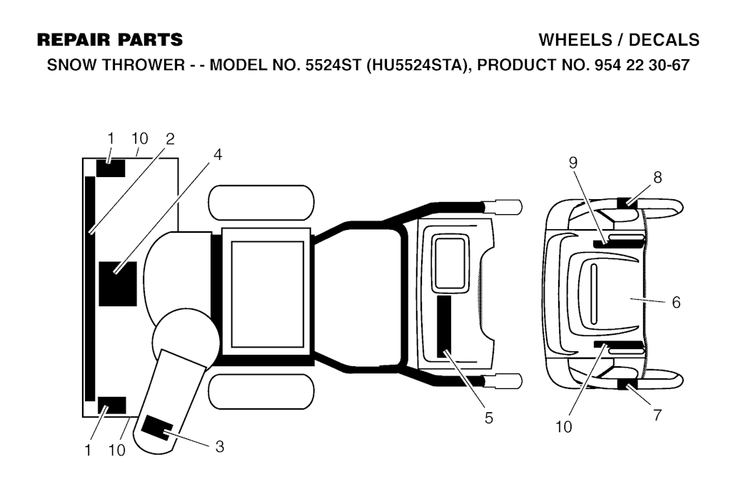 Explosionszeichnung Ersatzteile