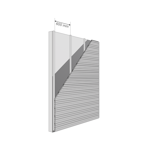 Fiberdeck WEO 35 Fassadenprofil BSK E 33 x 170 mm