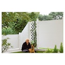 Vorschaubild T&J LIGHTLINE KS-Zaunelement Ecke rechts 90 x 150/90 cm, weiß