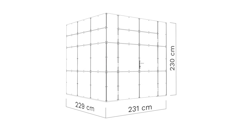 Bertilo Gartenhaus HPL 1 - 6 mm