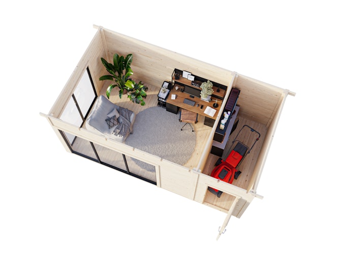 Palmako Gartenhaus Andrea 15,2 m² Slide - 44 mm