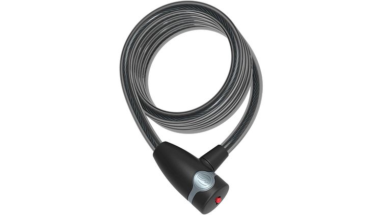 CONTEC Spiralkabelschloss EcoLoc 185 cm schwarz Ø 12 mm, Sicherheitsstufe: 6