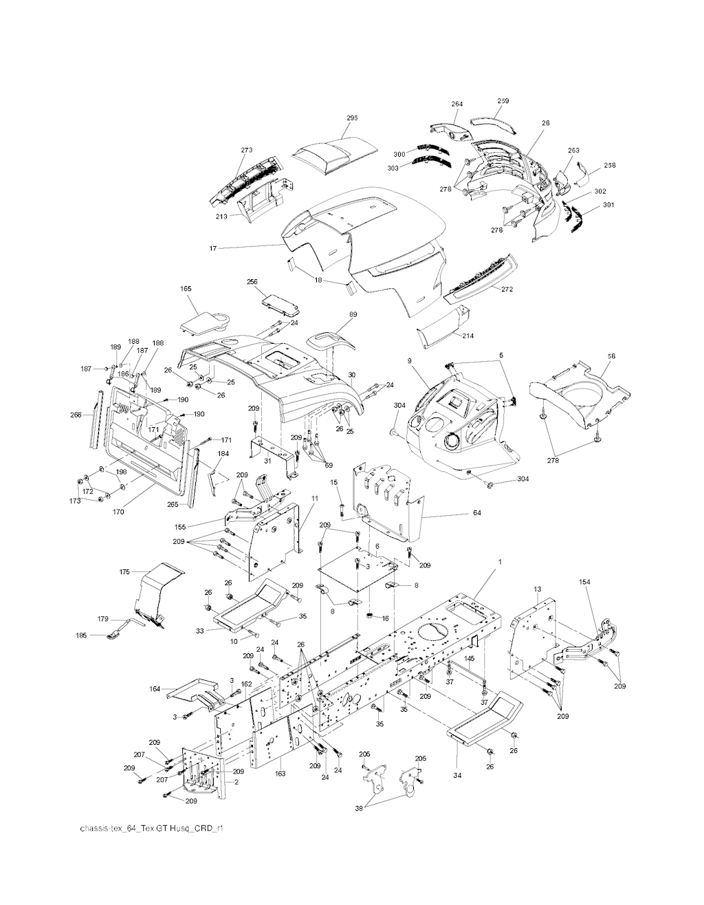 Explosionszeichnung Ersatzteile