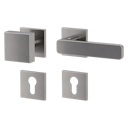 Vorschaubild Griffwerk Wechselgarnitur VAYA 265 MINIMAL MODERN fast2fix Fast2Fix  Rosetten eckig Knopf SQUARE Samtgrau R